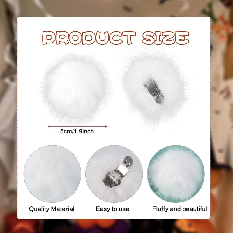 Dioxay Store Tinkerbell Pom Poms For Shoes Fluffy Shoe Clips & Shoe Pins Pompoms Perfect Accessory For Women's Tinkerbell Costume - Image 5